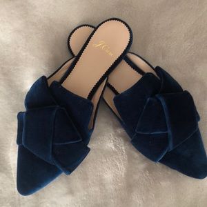 J crew velvet slides